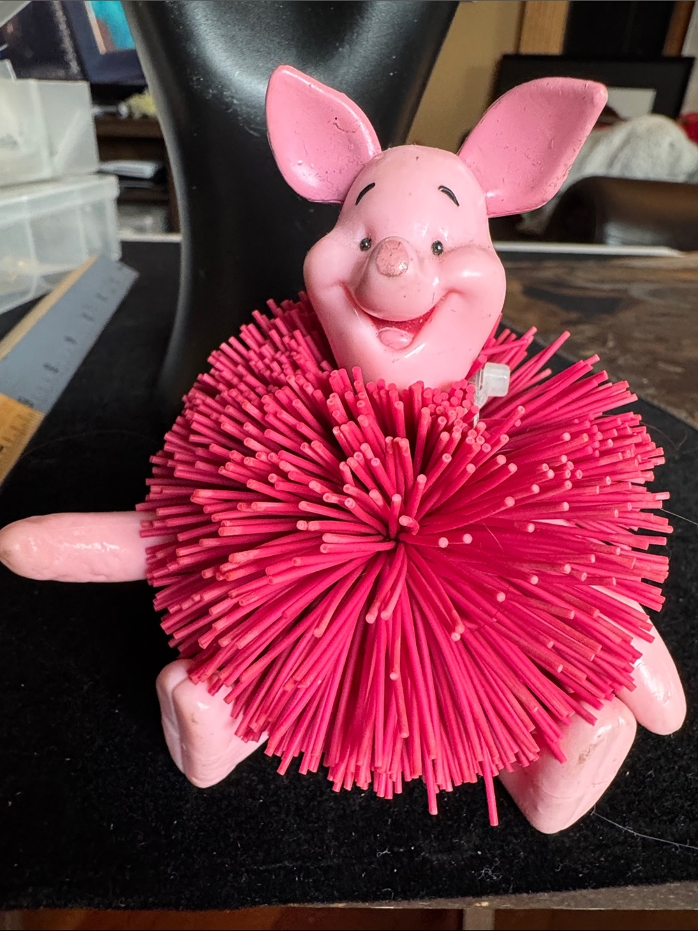 Disney Pink Piglet Pom-Puff Decorative Figurine